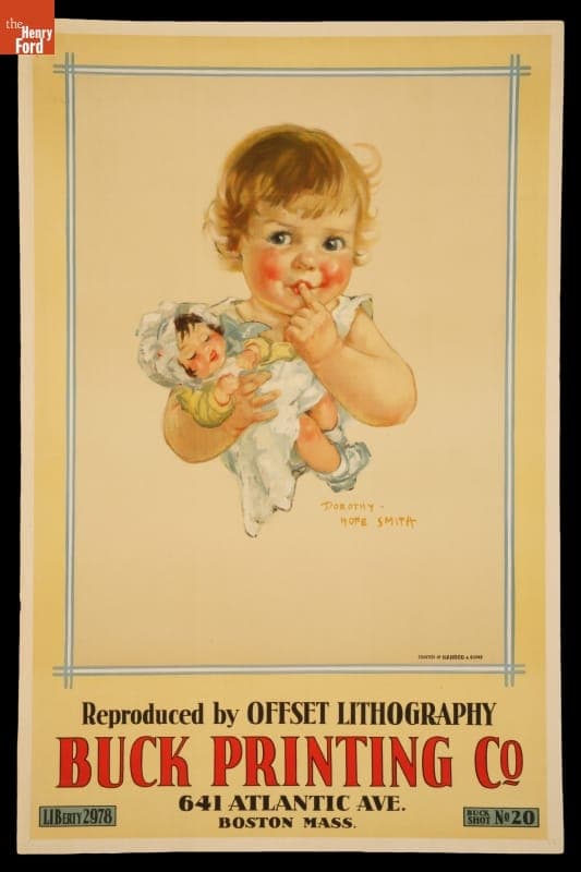 Advertising Poster, Buck Printing Co., circa 1935