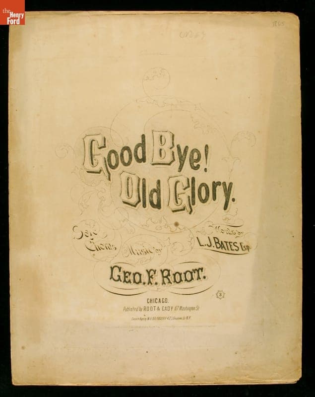 "Good Bye! Old Glory," 1865