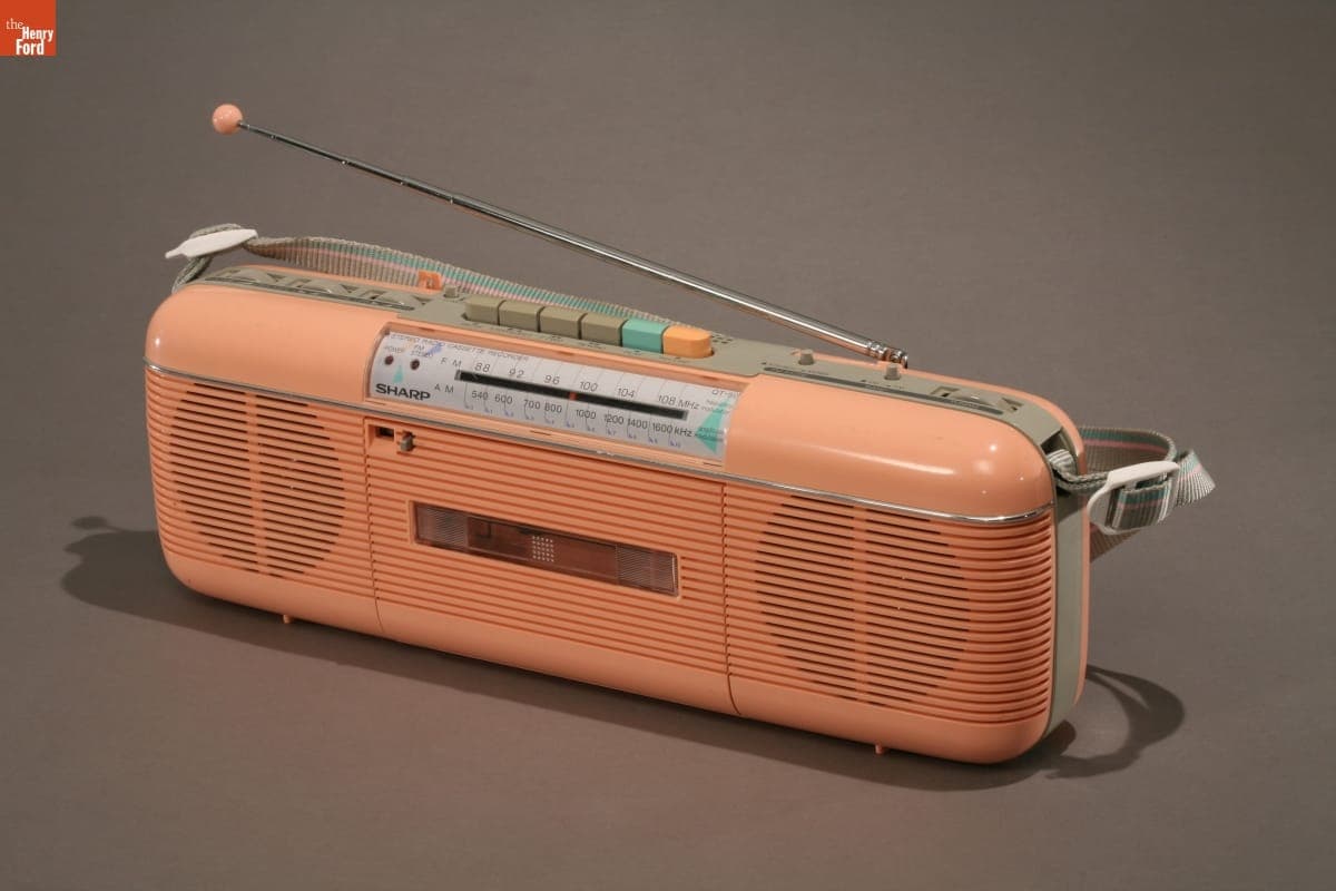 Sharp QT 50 Portable Radio Cassette Player, 1986