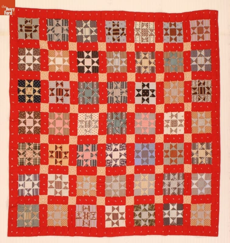Ohio Star Quilt by Clara Finch Hulse, 1900-1935