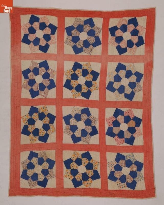 Eight-Pointed Star Quilt by Lovie Simmons Richburg, 1930-1935