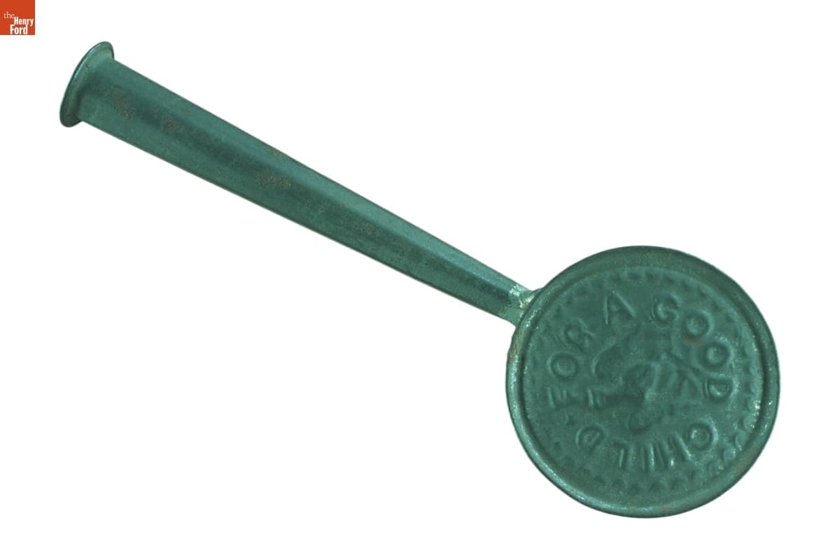 Baby Rattle, "For A Good Child," 1840-1860