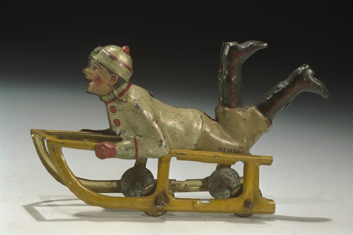 Boy on Sled Toy, 1900-1940