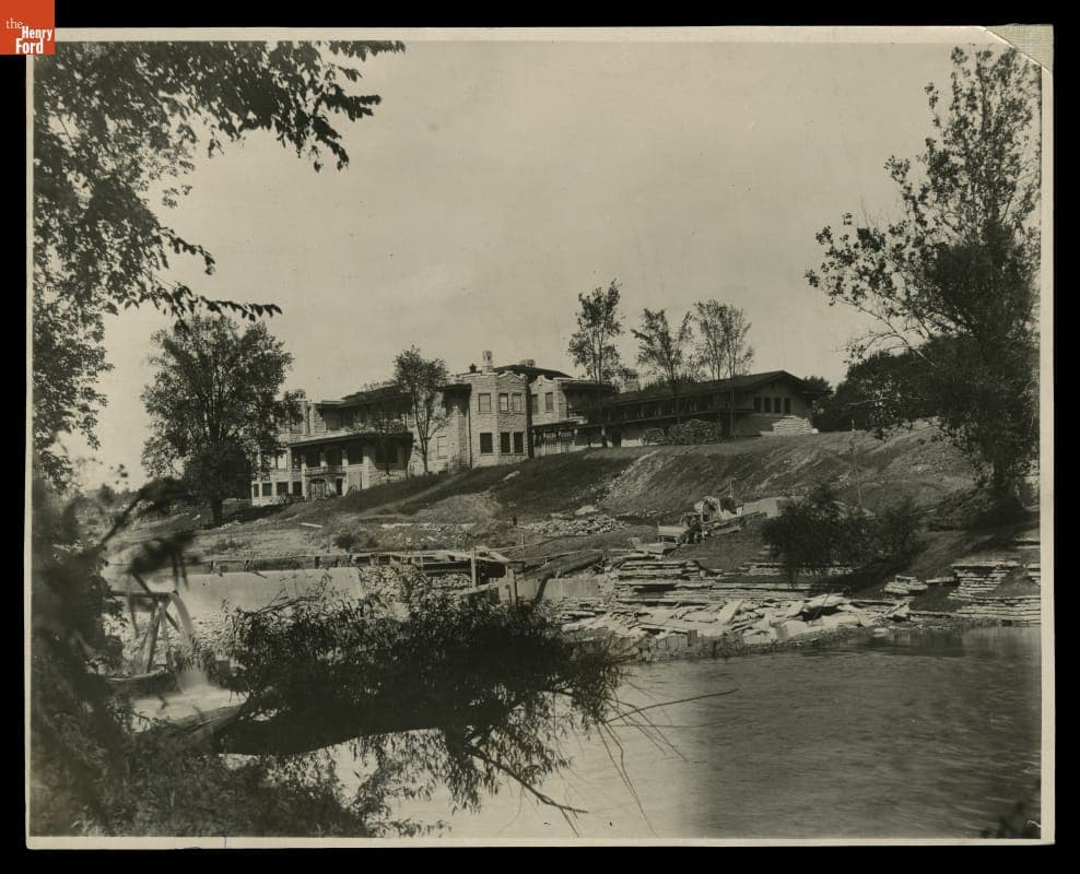 Fair Lane Residence and Grounds under Construction, Dearborn, Michigan, 1915