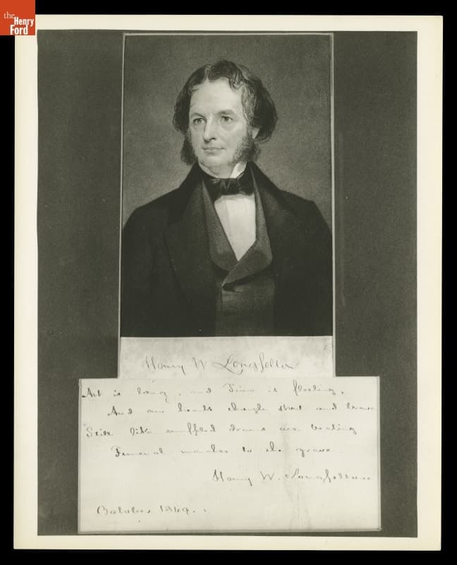 Portrait of Henry Wadsworth Longfellow in 1849