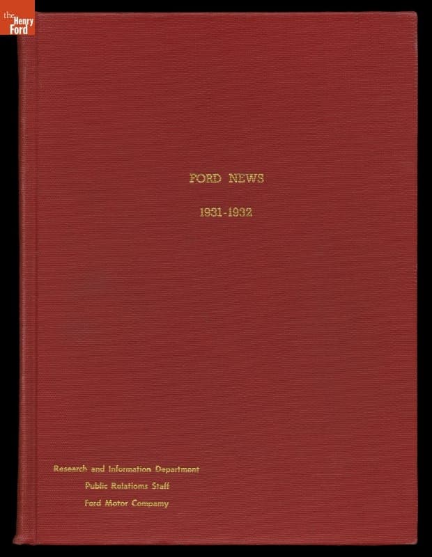 Ford News, Bound Volume for 1931-1932