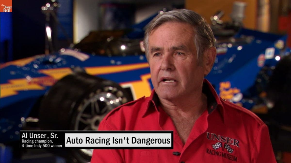 "Auto Racing Isn't Dangerous" Clip from Interview with Al Unser, Sr., 2009