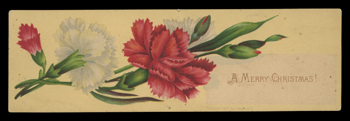 An early Prang Christmas card, 1877. / THF728302