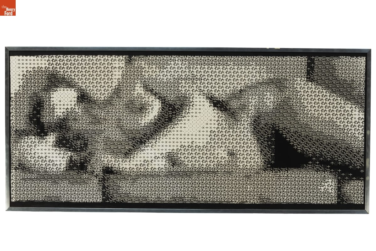 Studies in Perception I (Computer Nude), by Leon Harmon and Kenneth Knowlton.