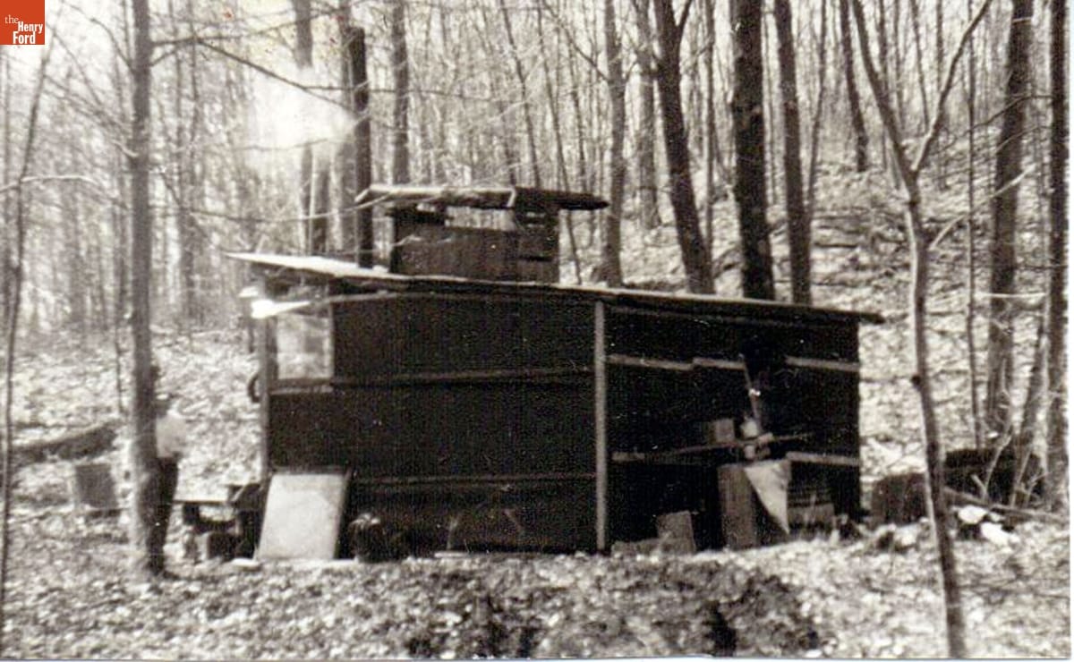 THF611285 / Sugar House at the Kelley Home on Bear Swamp Road, Andover, Connecticut, 1958