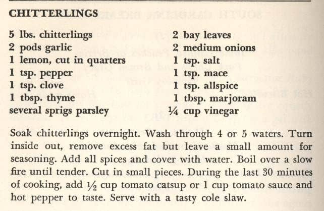 Chitterlings Recipe - The Henry Ford