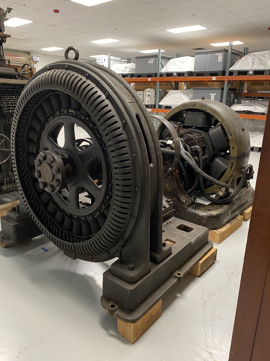 Large black circular machinery/equipment