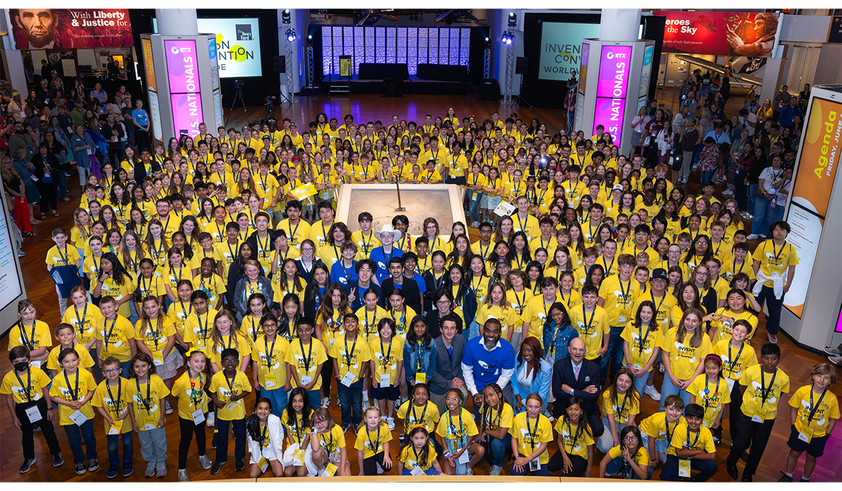Group photo from RTX Invention Convention U.S. Nationals 2025. Image courtesy of The Henry Ford’s Senior Photographer Jillian Ferraiuolo.