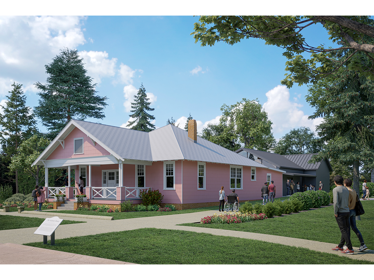 Artist’s rendering of The Jackson Home returned to its 1965 appearance. / Photo from The Henry Ford’s Experience Schematic Design Report 