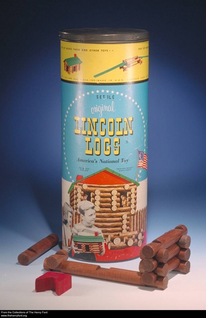 lincolnlogs Lincoln Logs, circa 1960 (Object ID 90.365.13)