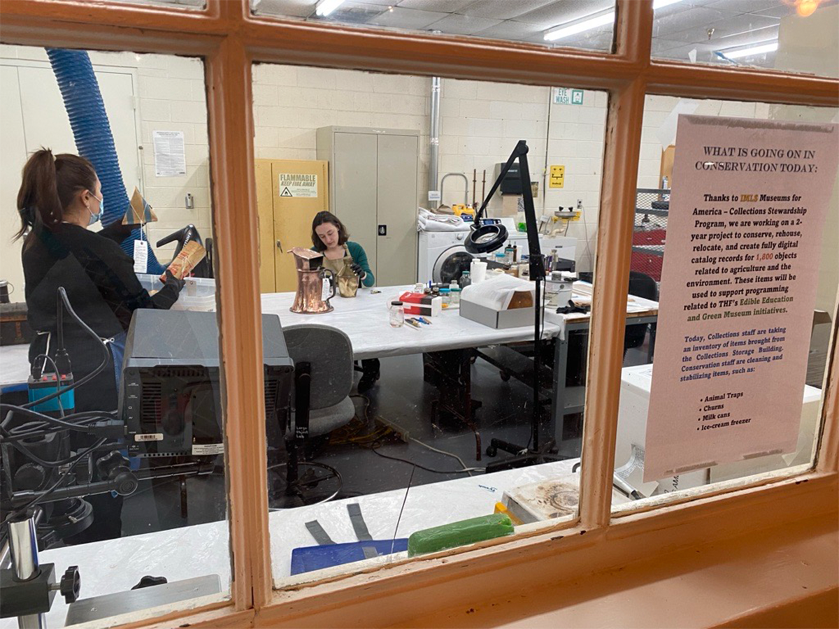 The conservation lab at the Henry Ford Museum.