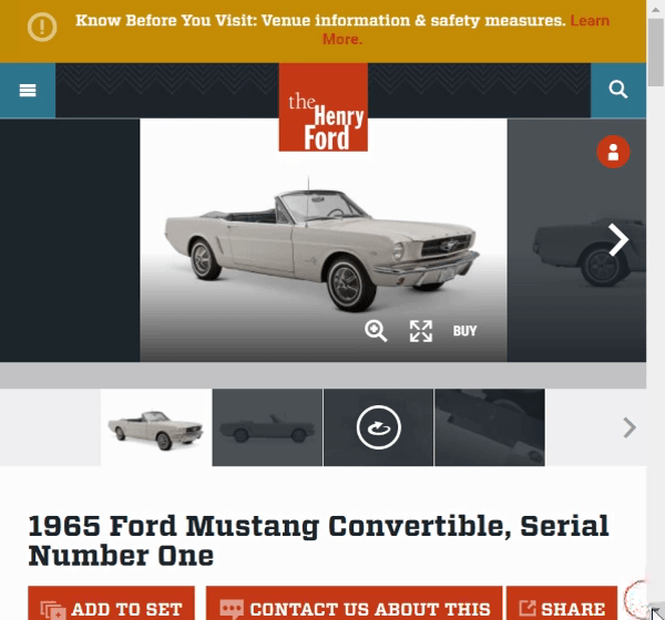A GIF scrolling down a webpage with car photo and text