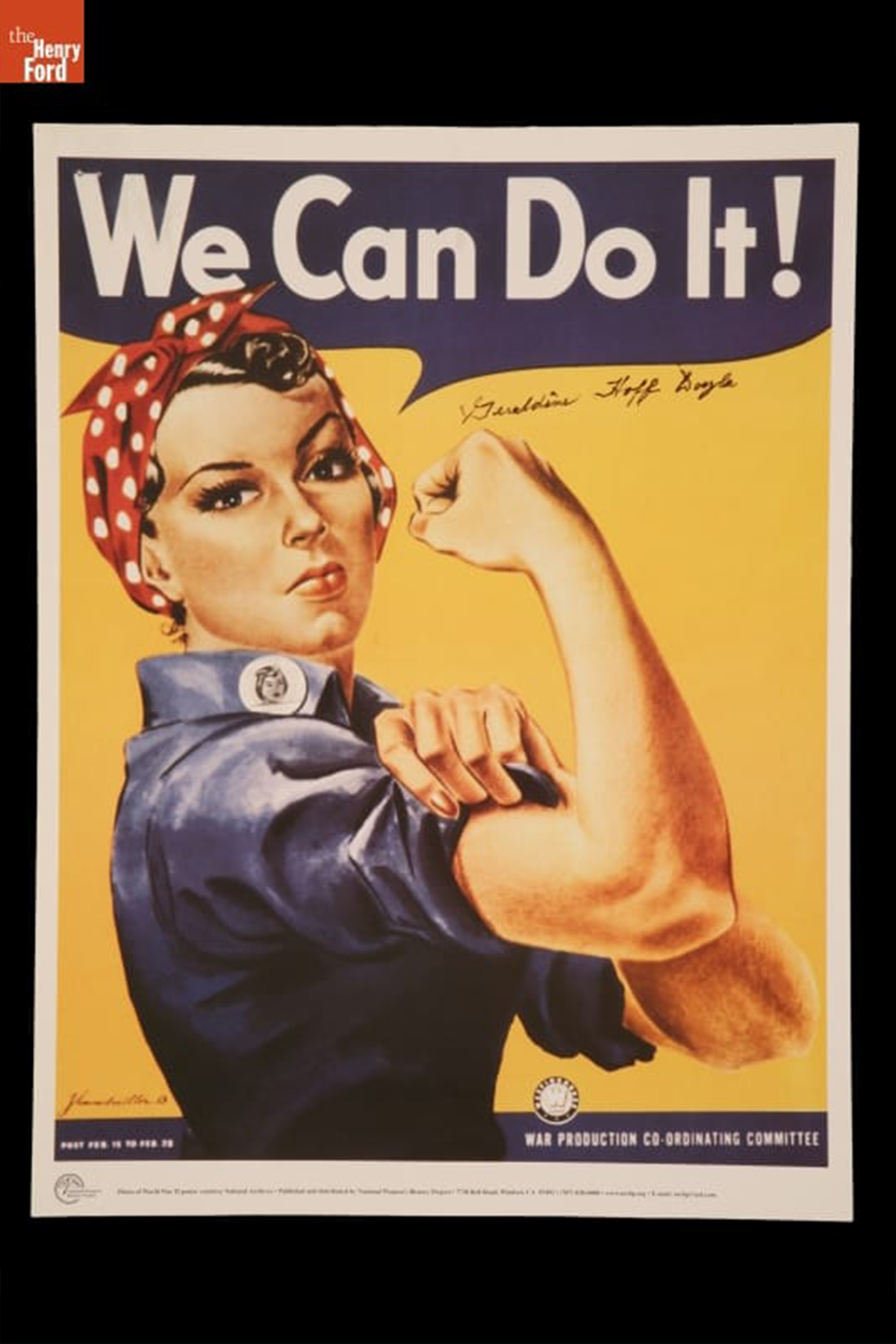 Reproduction World War II Poster, We Can Do It!, 1998
