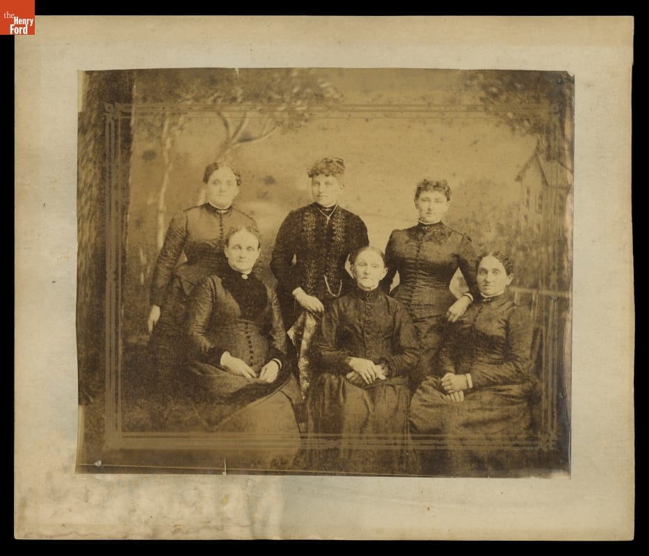 thf124774 Catherine Flickinger Firestone with Her Mother and Sisters, circa 1880