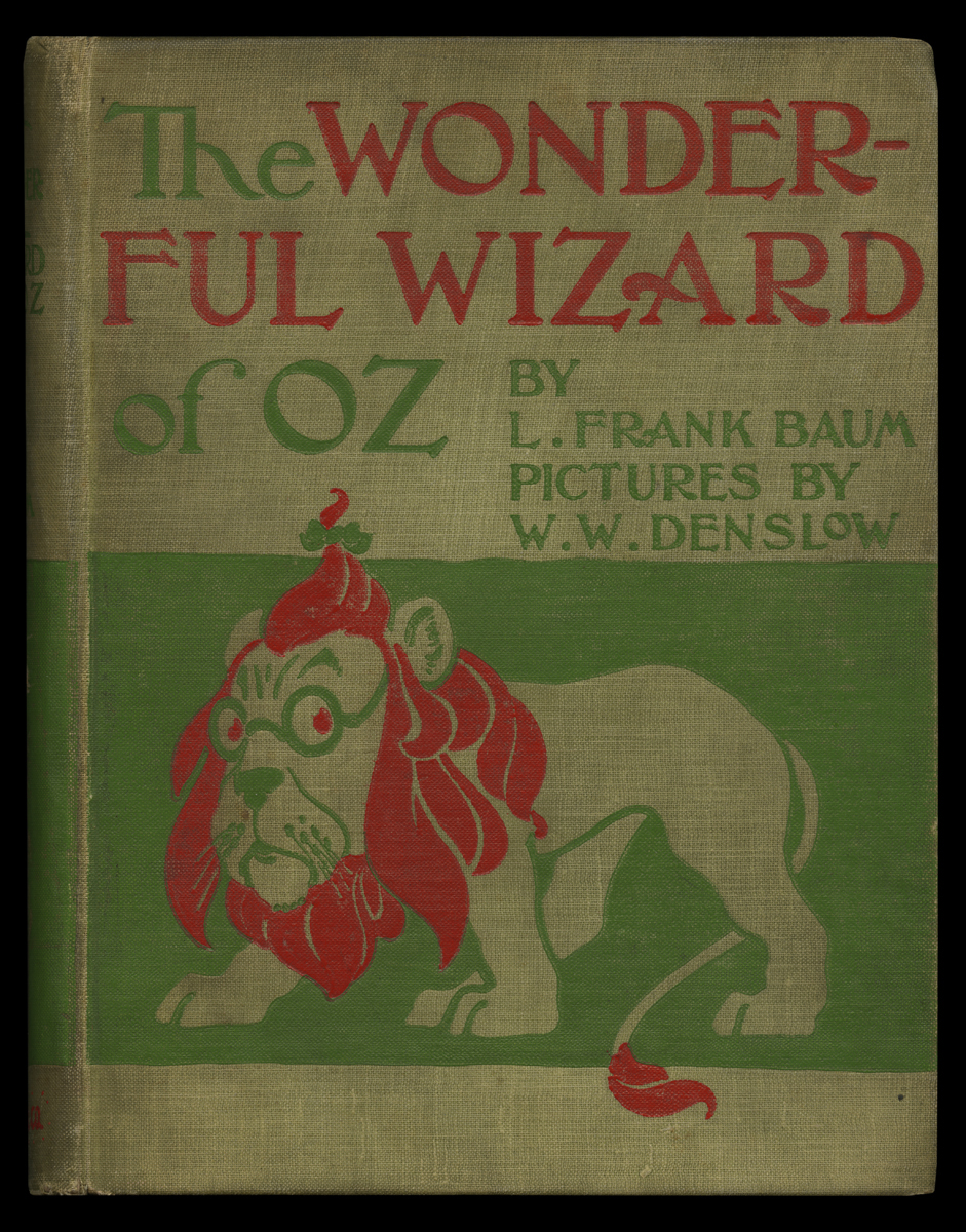 Cover of The Wonderful Wizard of Oz featuring a lion with an orange mane