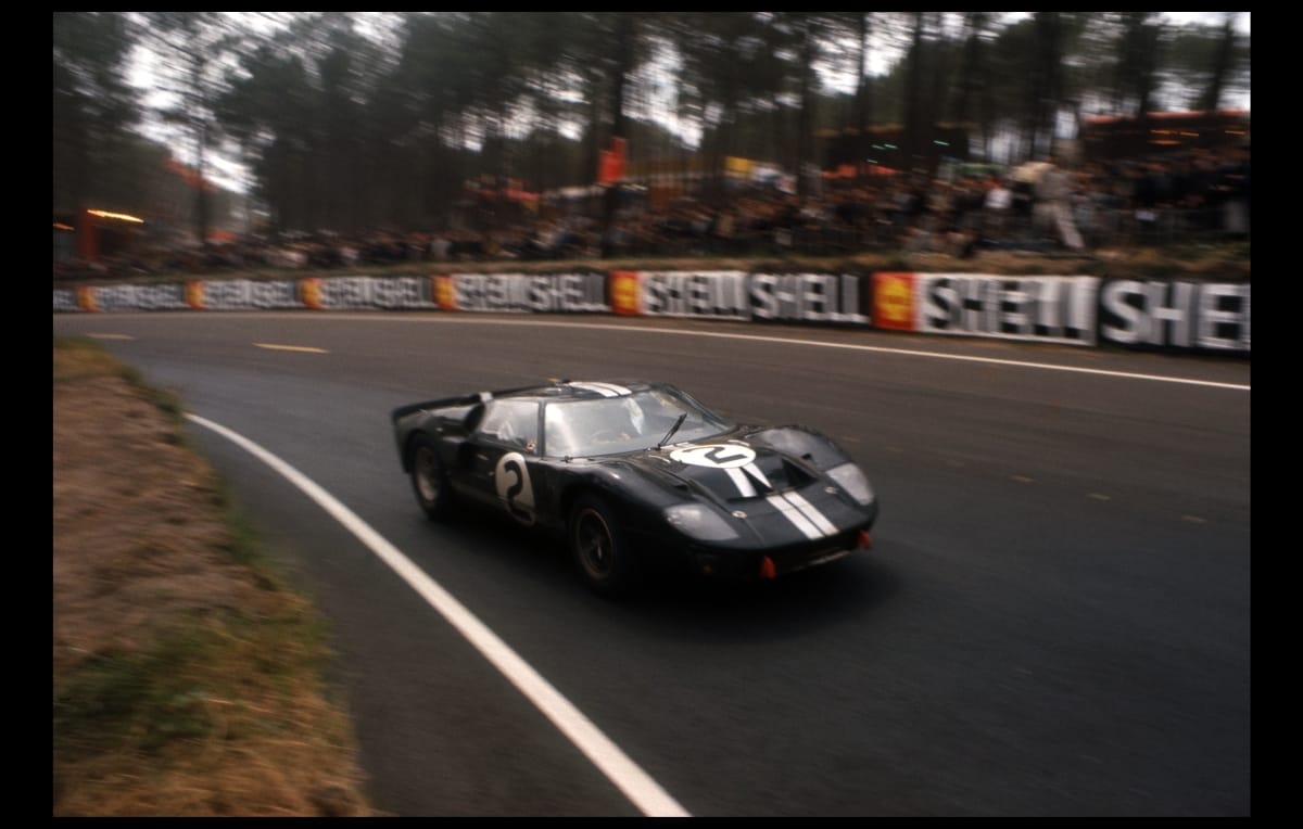 Ford GT40 Mark II at Le Mans in 1966 - full color