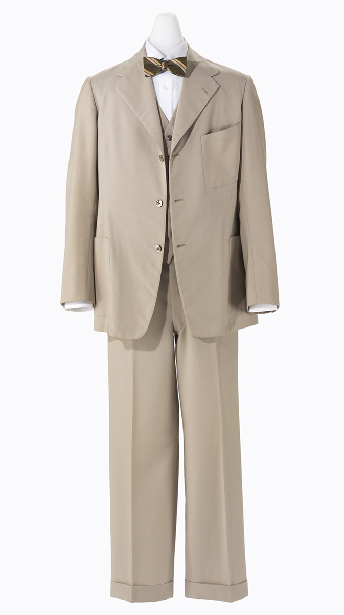 Suit, Worn by Hamilton Roddis, 1951 Tan-colored man's suit