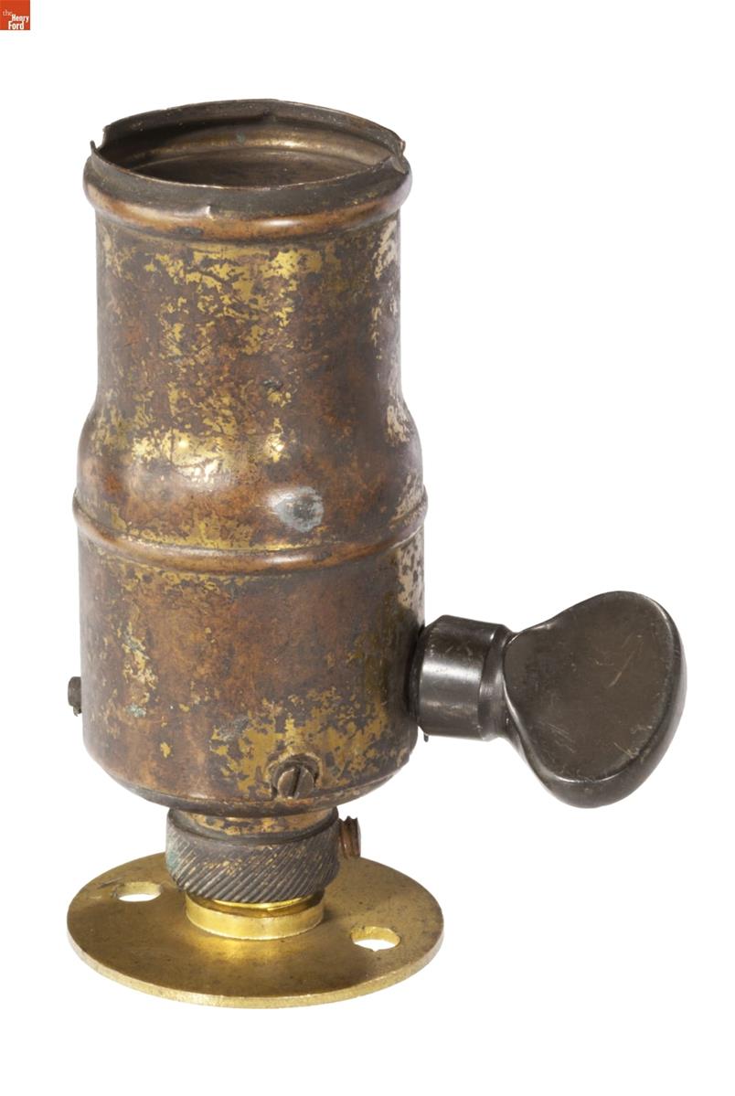 Brass cylinder with turnkey on side