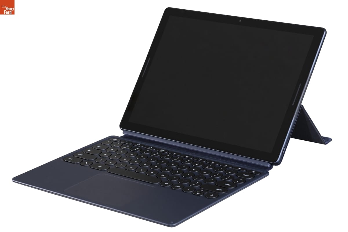 Google Pixel Slate, 2018-2019 Black tablet computer with keyboard and stand