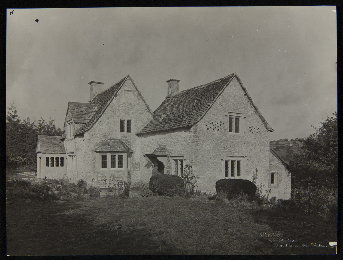 Exterior of Cotswold Cottage at its Original Site, Chedworth, Gloucestershire, England, 1929-1930 Stone house