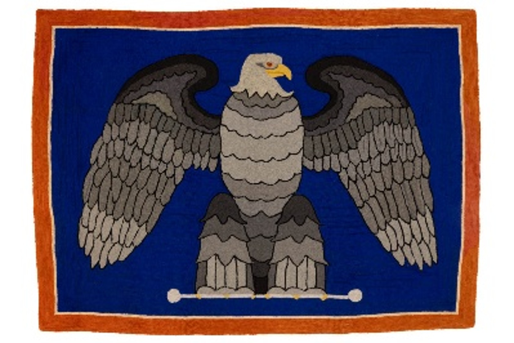 THF372295 A woven eagle tapestry