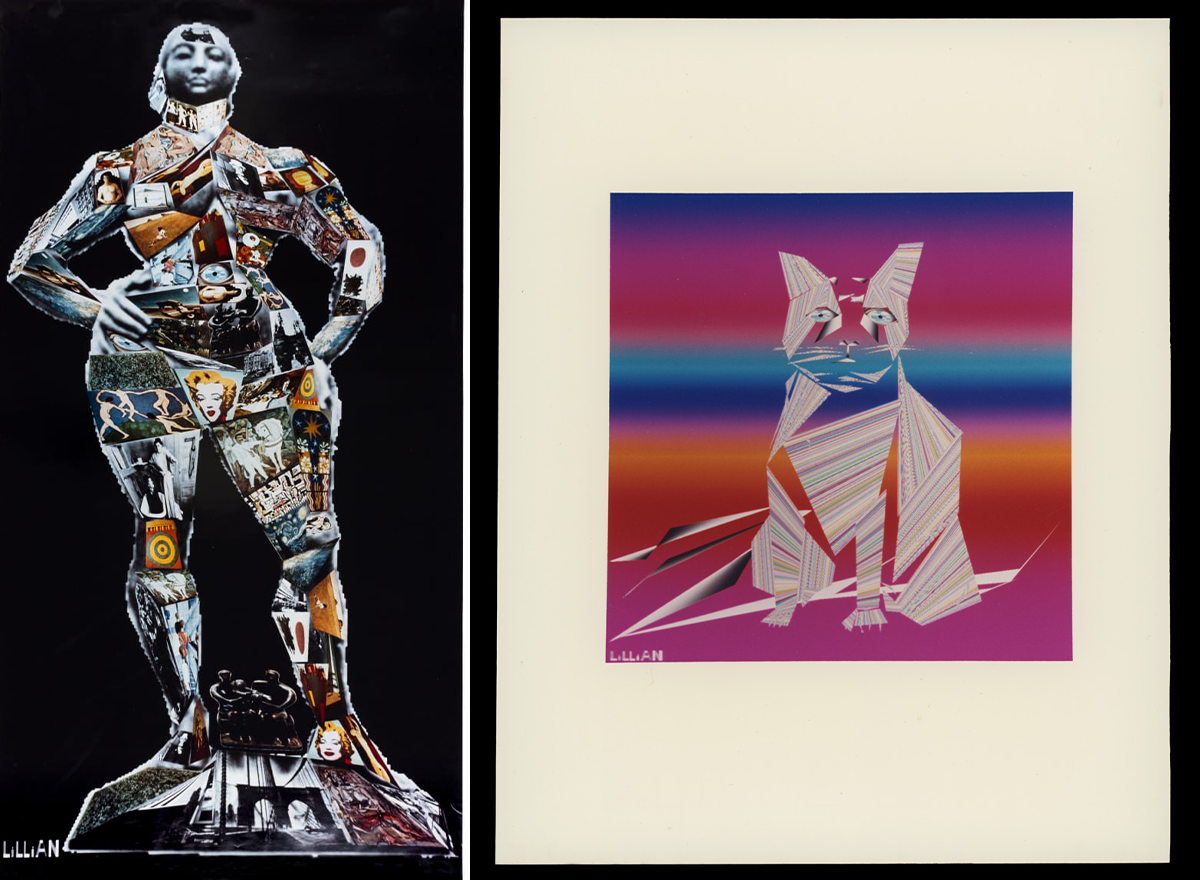 THF705879-thf196222 Digital art featuring a human and a dog