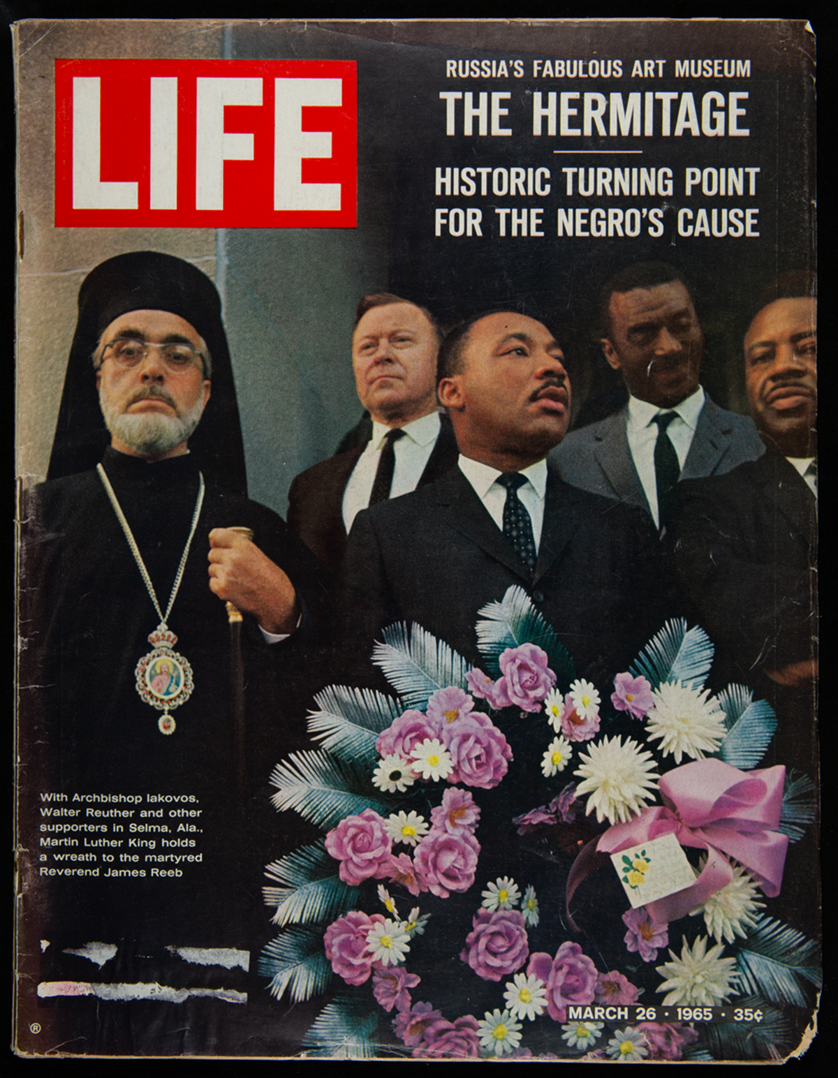 Life Magazine, dated March 26, 1965, discusses the Voting Rights Movement and President Lyndon Baines Johnson’s March 15, 1965, speech throwing his support behind the Voting Rights Act. 