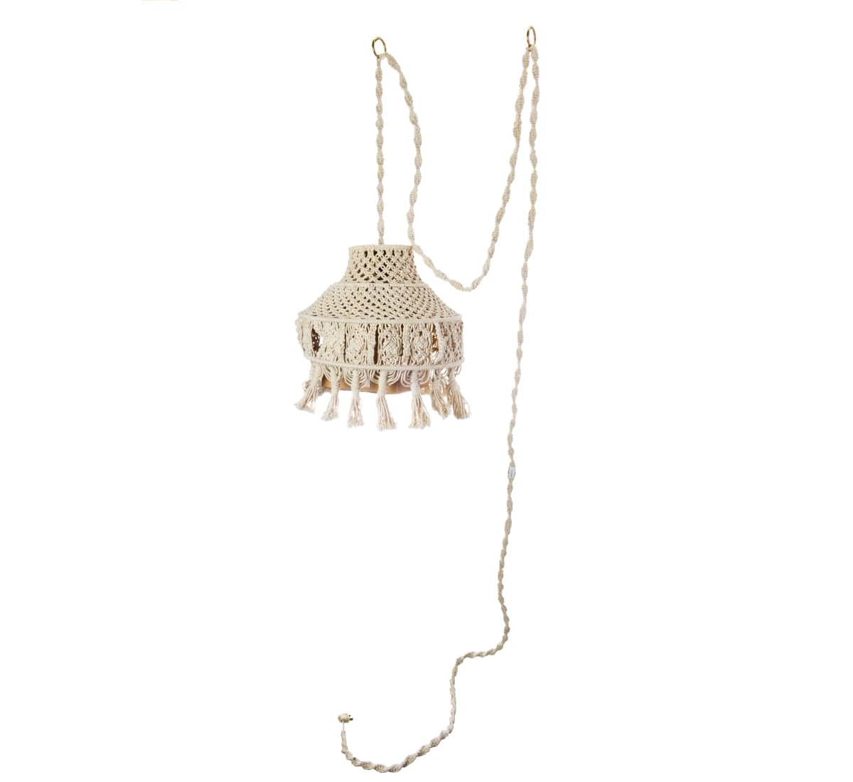 THF801635 Macrame Hanging Lamp