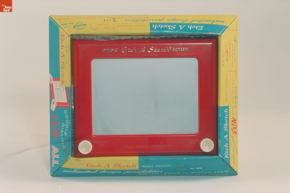 Etch A Sketch toy in box