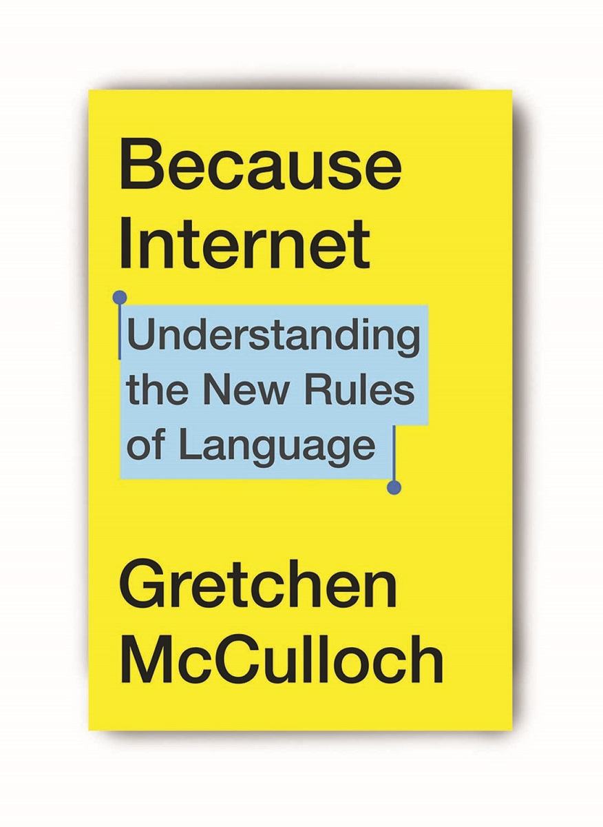Yellow book cover with text, some highlighted