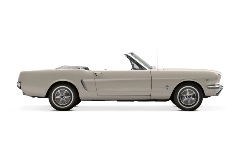 1965 Ford Mustang Convertible, Serial Number One White convertible car