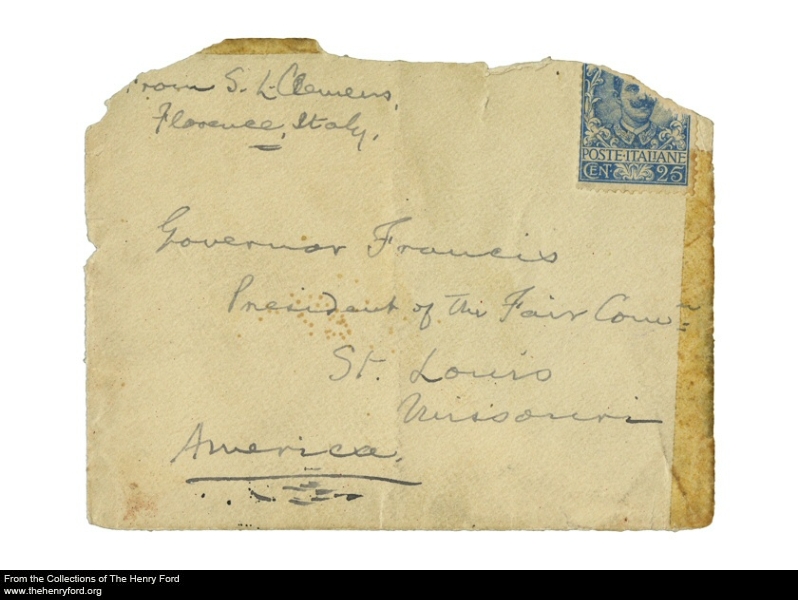 Mark Twain letter from auction