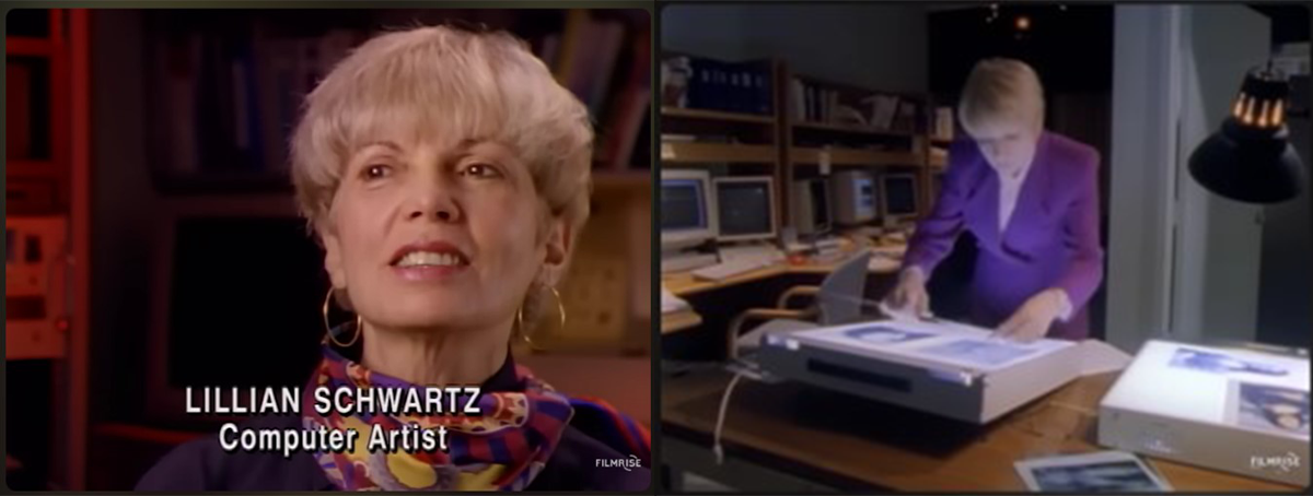 unsolved-mysteries Screenshots of Lillian Schwartz on Unsolved Mysteries